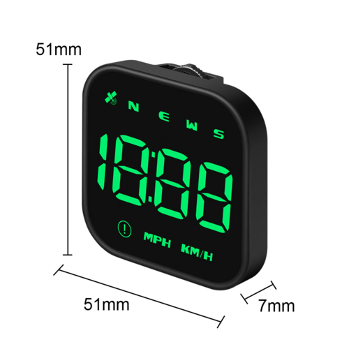 Digital Car HUD GPS Speedometer Head Up Display MPH KMH Compass