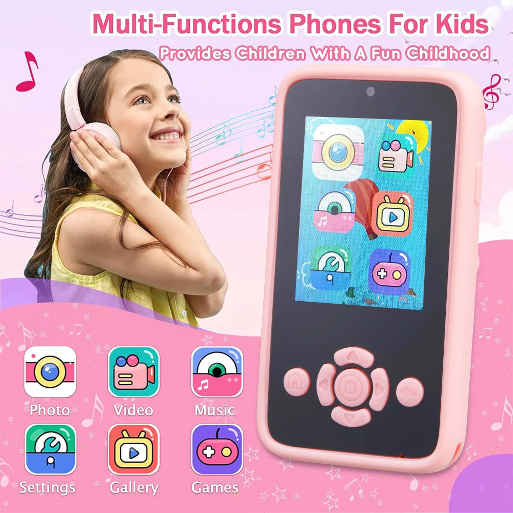 kids Smart Phone Toys MP3 Music Player Puzzle Games Baby Learning Toys for 3-8 years Old Girls Boys Best Birthday Chritmas Gifts