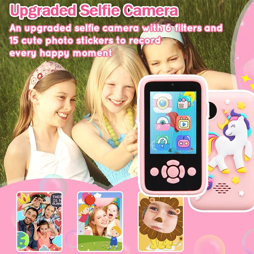 kids Smart Phone Toys MP3 Music Player Puzzle Games Baby Learning Toys for 3-8 years Old Girls Boys Best Birthday Chritmas Gifts