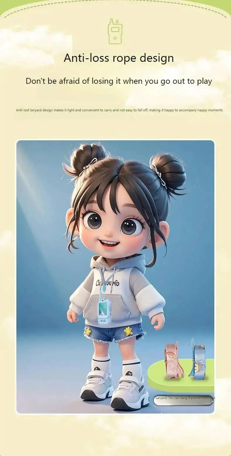 Kids Video Walkie Talkie with 2" HD Screen USB-C Rechargeable One-Click HD Call Intercom For Children Gadgets Technology Gift