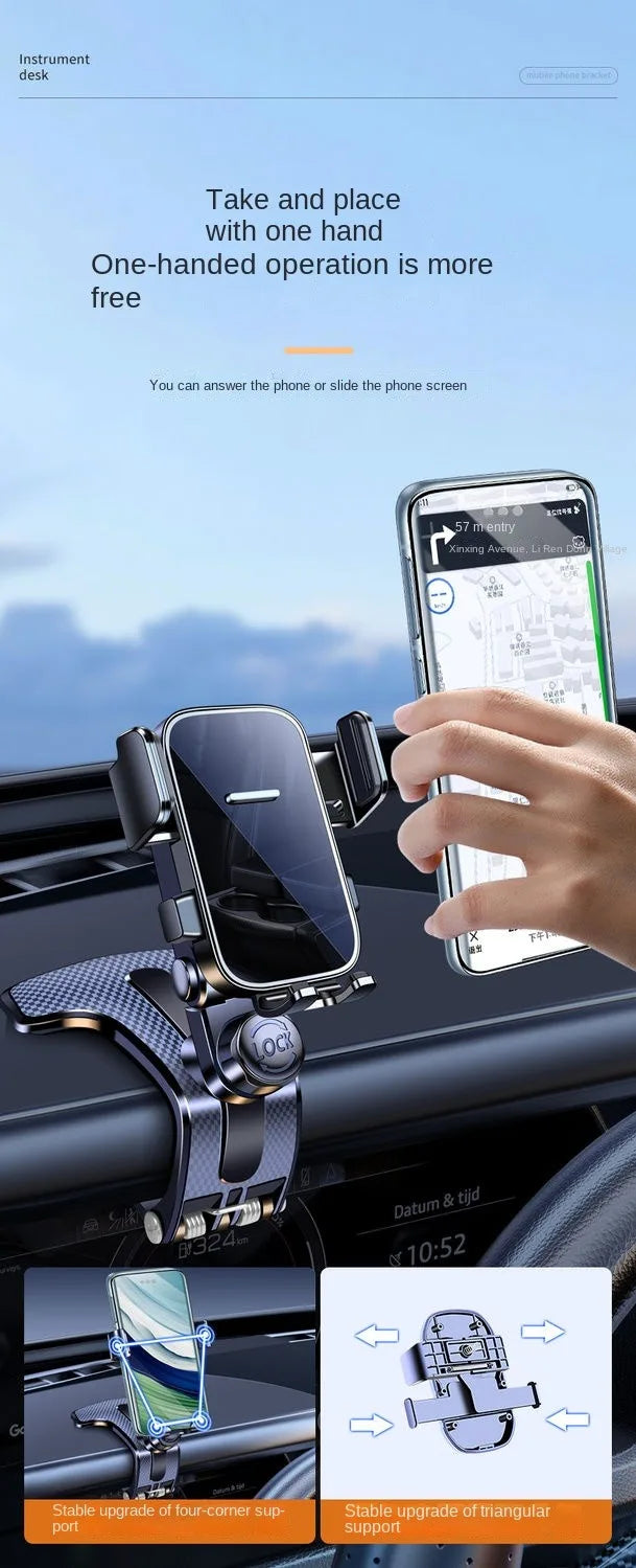 Mobile Phone Car Holder New Style Central Control Instrument PanelMulti-functional Car Universal Navigation Special Fixed Anti-s